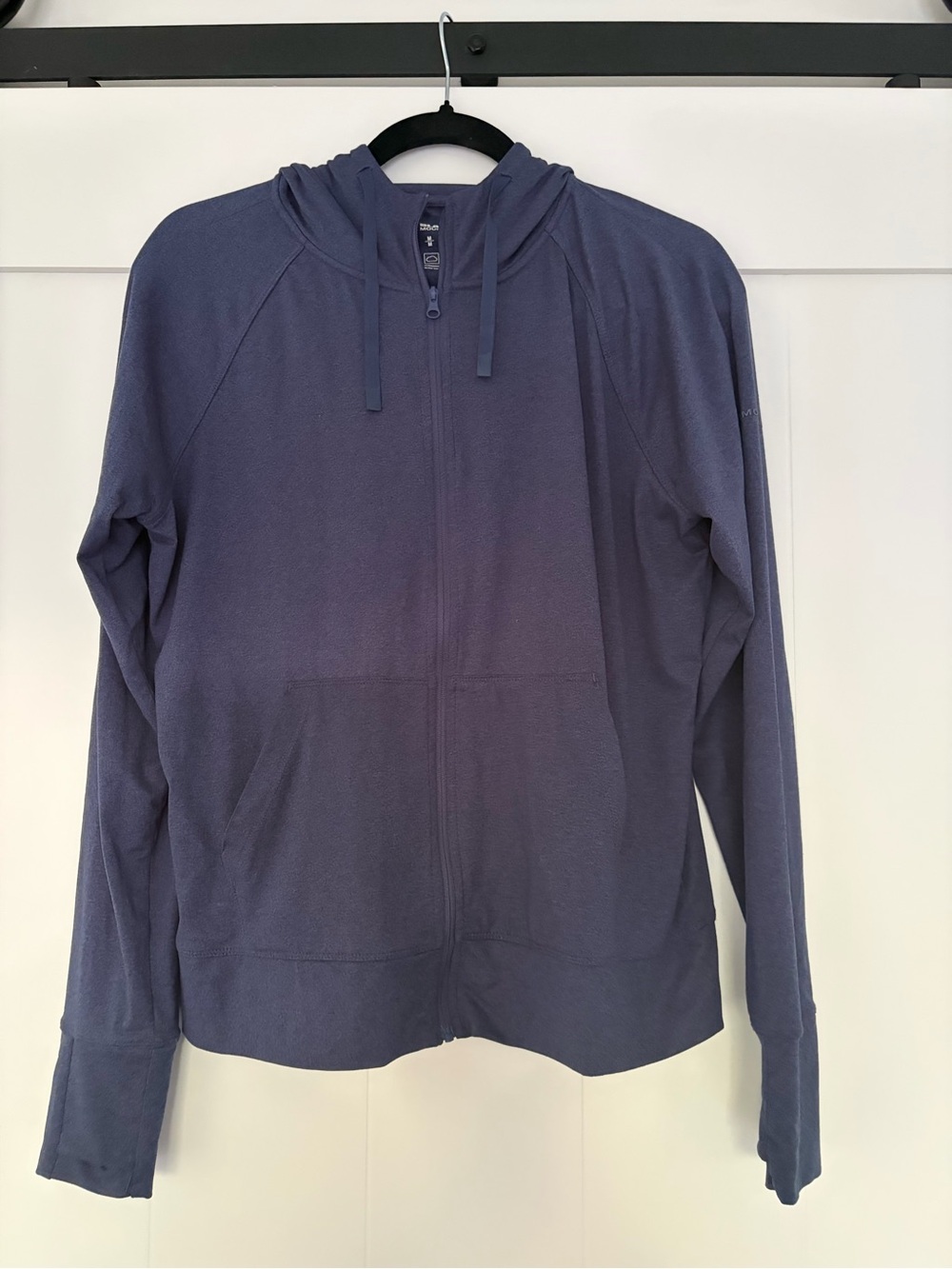 2 sets Women's Navy Zip-Up Hoodie Jacket and short